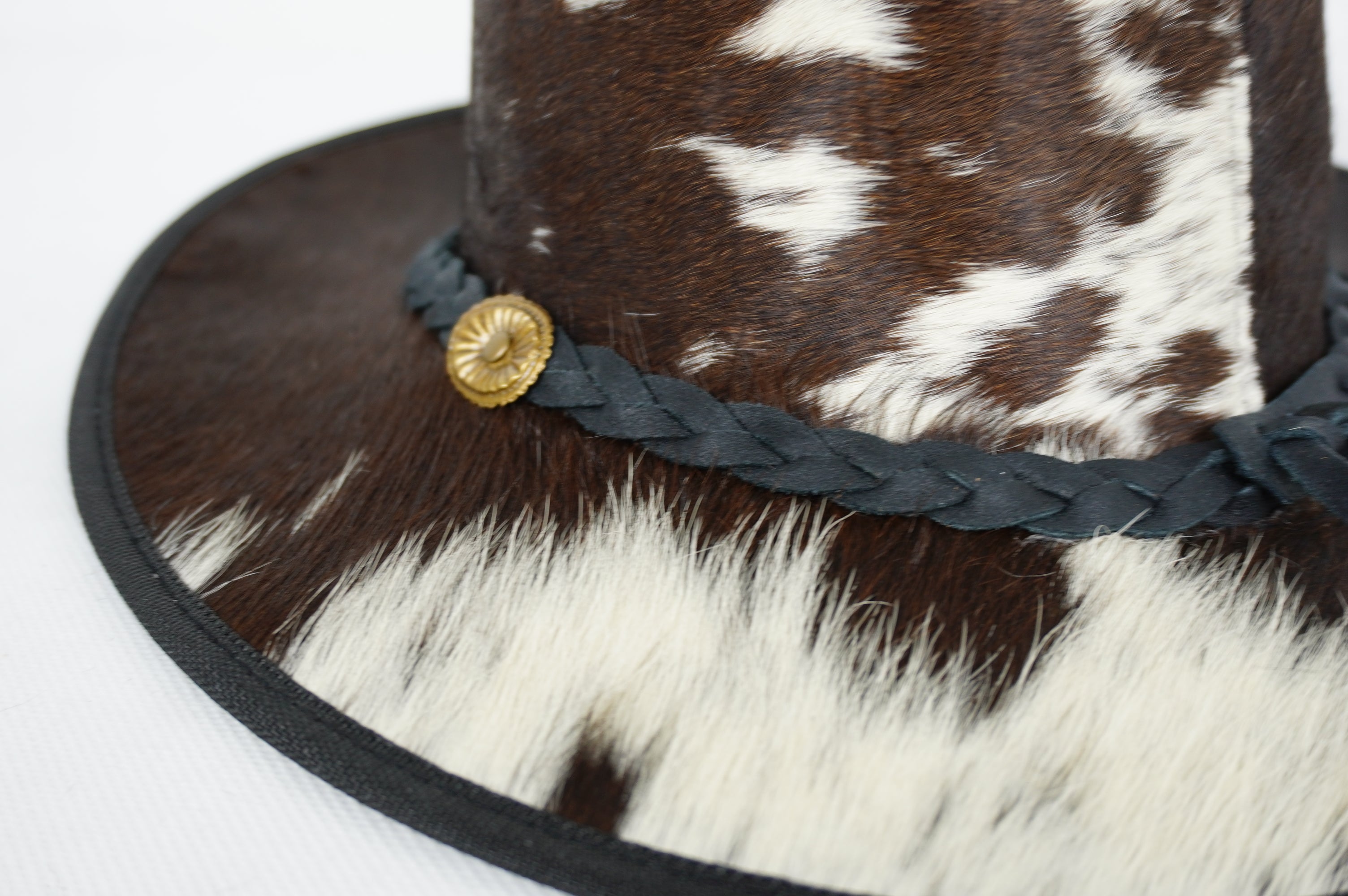 Cowboy Hat | Natural Cowhide Hat | Real Hair on Leather Hat | Western Cowboy Hat | Camel Cowboy Hat | Handmade Cow Skin Hat | Cowgirl hat | HAT1