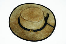 Charger l&#39;image dans la visionneuse de la galerie, Cowboy Hat | Natural Cowhide Hat | Real Hair on Leather Hat | Western Cowboy Hat | Camel Cowboy Hat | Handmade Cow Skin Hat | Cowgirl hat | HAT4
