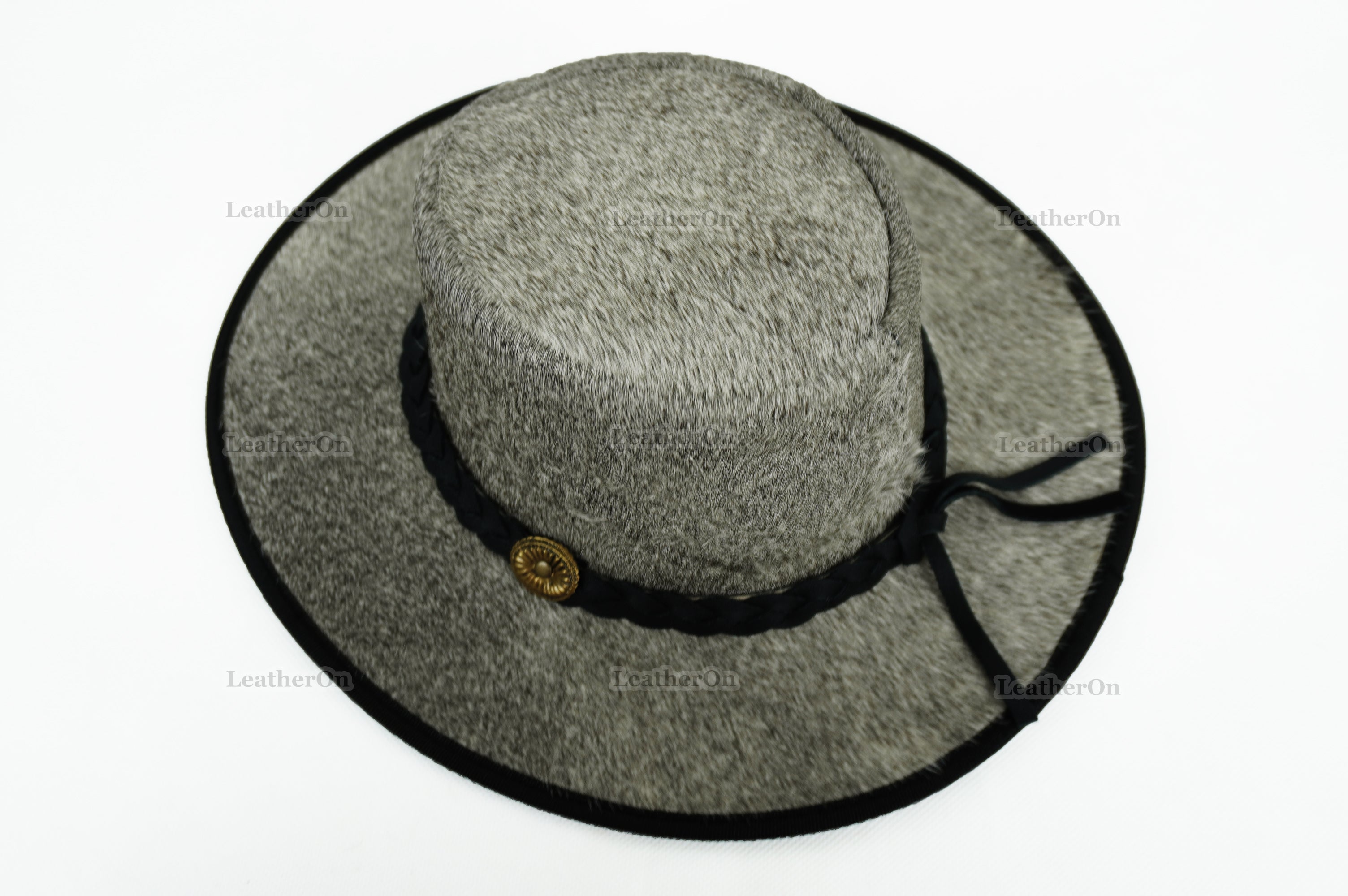 Cowboy Hat | Natural Cowhide Hat | Real Hair on Leather Hat | Western Cowboy Hat | Camel Cowboy Hat | Handmade Cow Skin Hat | Cowgirl hat | HAT3