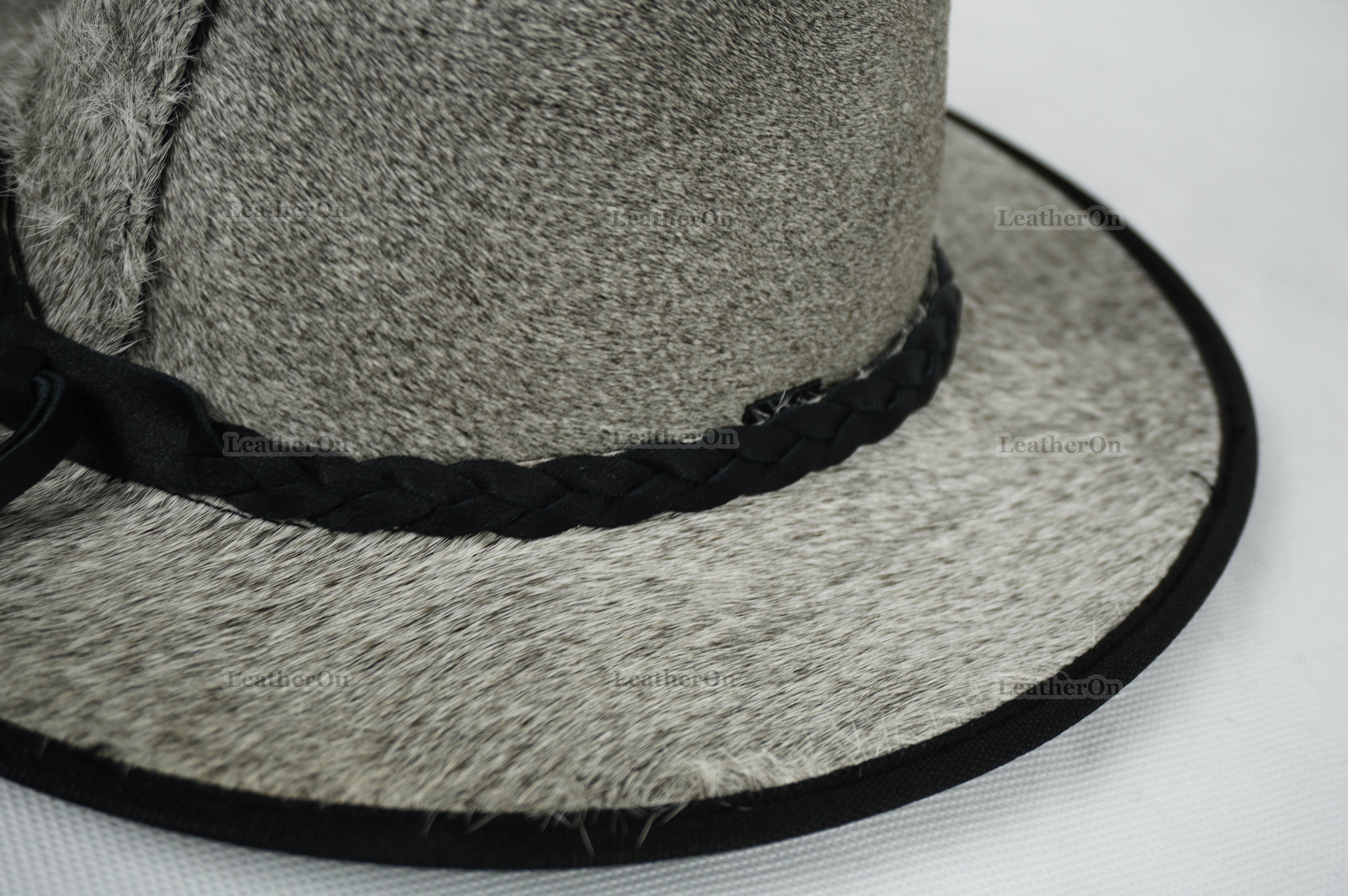 Cowboy Hat | Natural Cowhide Hat | Real Hair on Leather Hat | Western Cowboy Hat | Camel Cowboy Hat | Handmade Cow Skin Hat | Cowgirl hat | HAT3