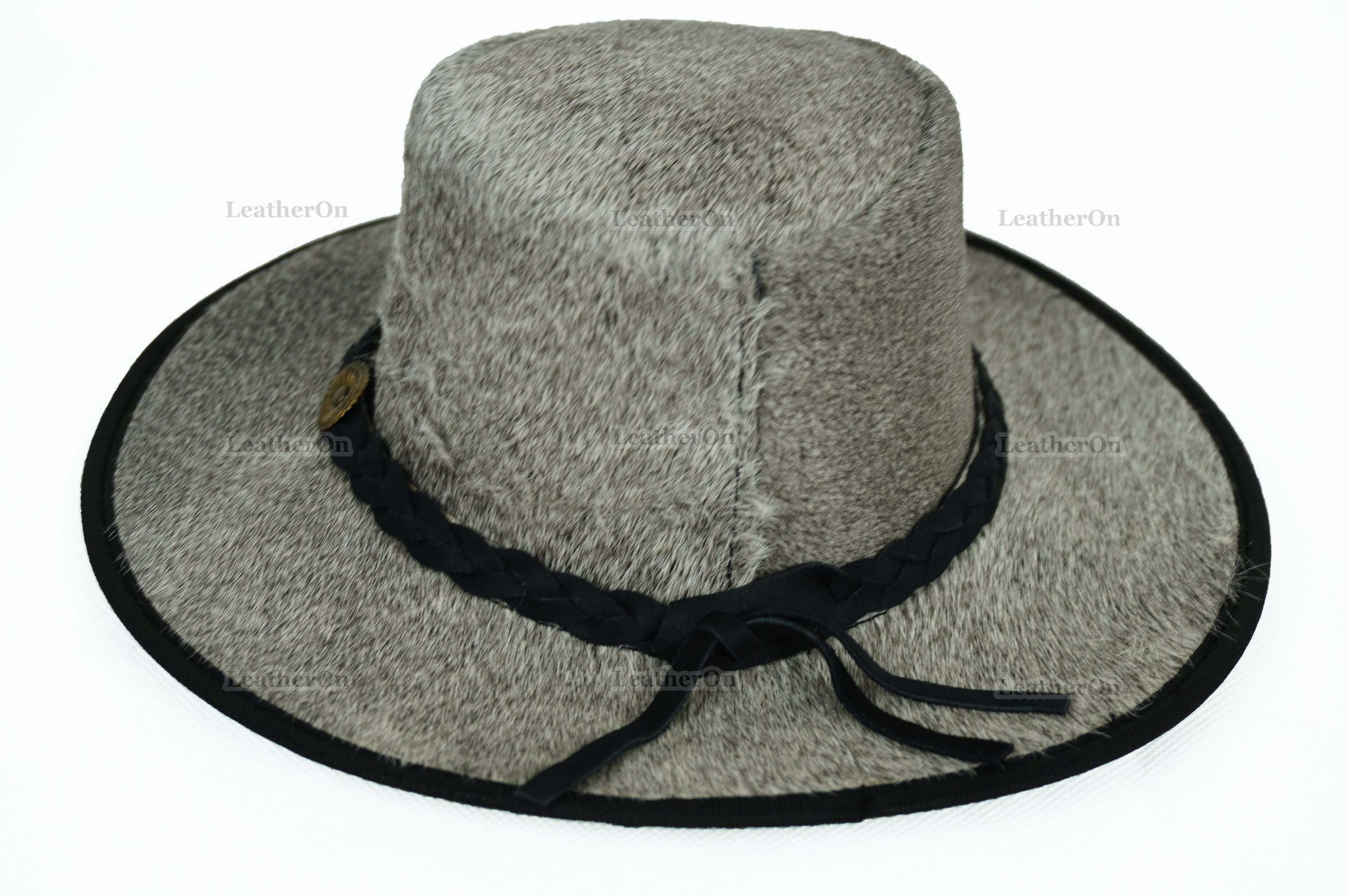 Cowboy Hat | Natural Cowhide Hat | Real Hair on Leather Hat | Western Cowboy Hat | Camel Cowboy Hat | Handmade Cow Skin Hat | Cowgirl hat | HAT3