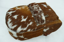 Load image into Gallery viewer, Backpack!! Natural Cowhide Backpack | 100% Hair On Cowhide Leather Backpack Bag | Real Cow skin Backpack Bag
