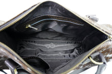 Load image into Gallery viewer, GENUINE Cowhide Barrel Bag | Real Cow Skin Shoulder Bag | Hair on Leather Hand Bag
