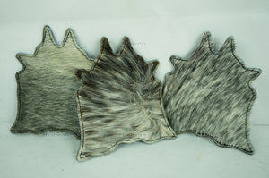 Cowhide Tea Coasters Real Hair-on-Leather Tea Coasters