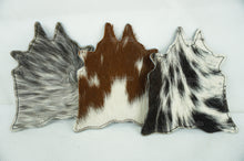 Load image into Gallery viewer, Cowhide Tea Coasters Real Hair-on-Leather Tea Coasters
