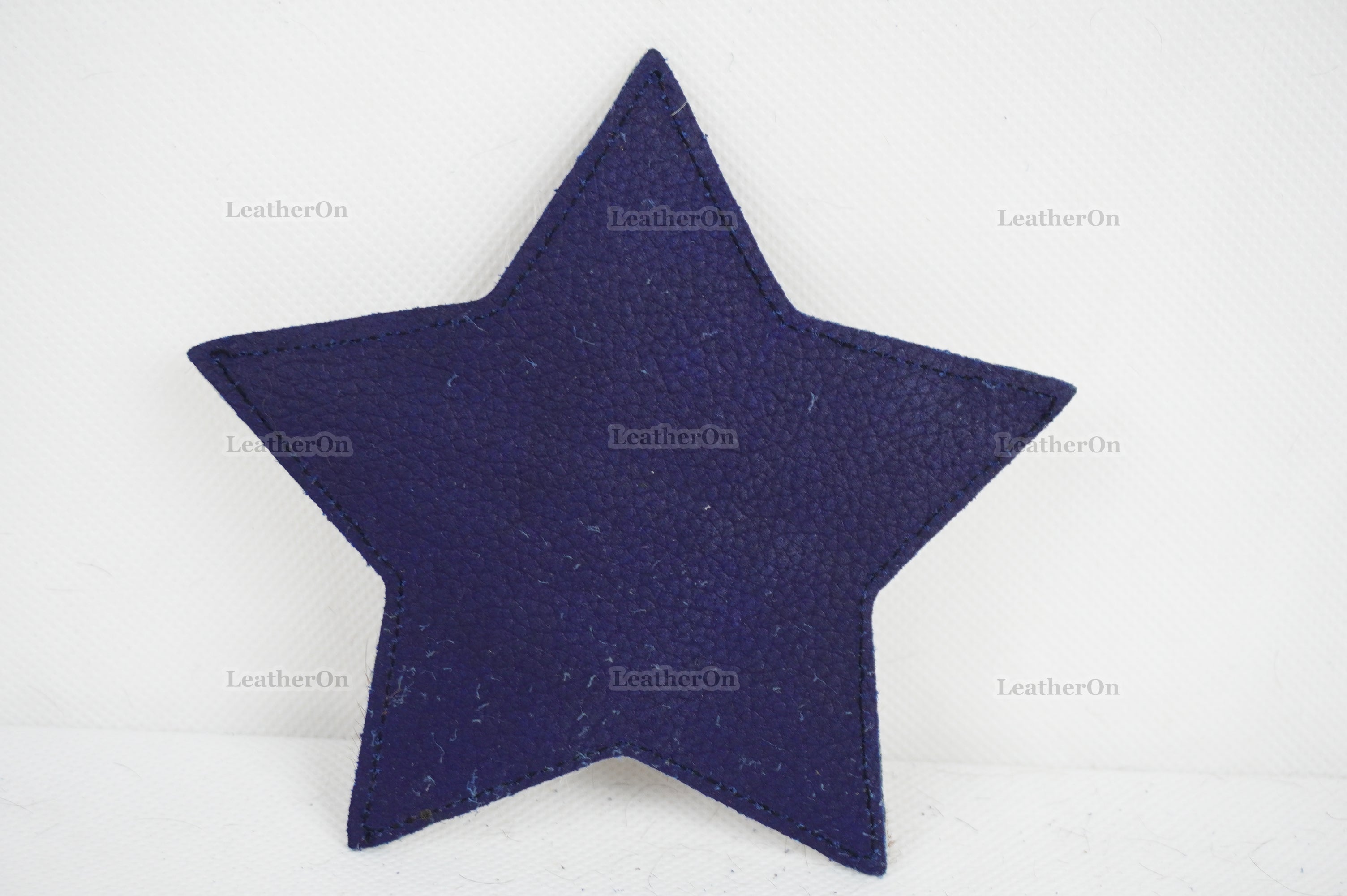 Cowhide Tea Coasters | Real Hair-on-Leather Tea Coasters | Star Shape Multi Color
