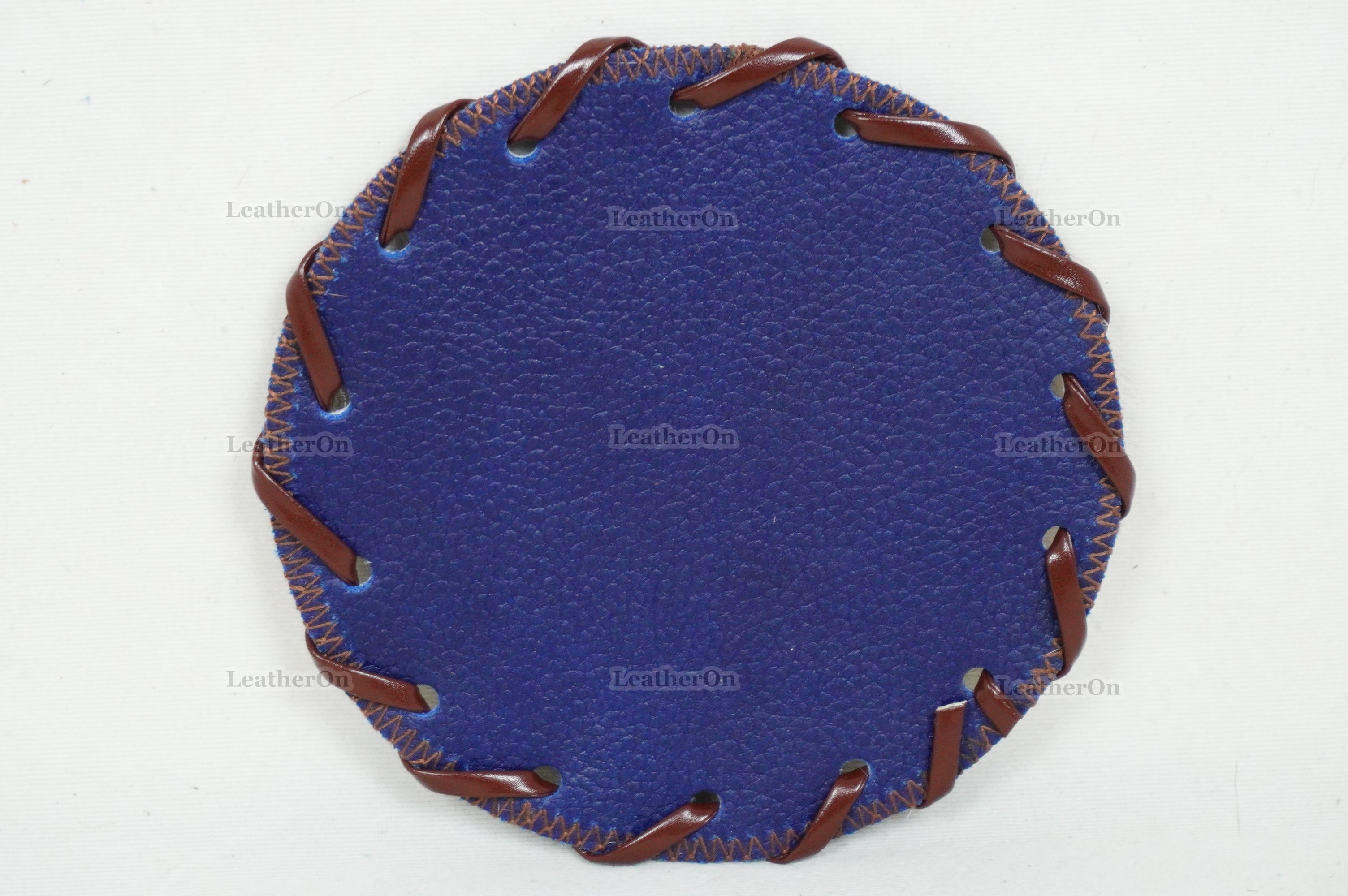 Cowhide Tea Coasters Real Hair-on-Leather Tea Coasters Natural Cow Skin Tea Coasters | CST1