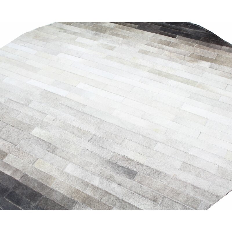 HANDMADE 100% Natural COWHIDE RUG | Patchwork Cowhide Area Rug | Hair on Leather Cowhide Carpet | PR165