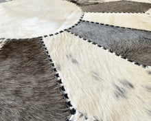 Load image into Gallery viewer, HANDMADE 100% Natural COWHIDE RUG | Patchwork Cowhide Area Rug | Hair on Leather Cowhide Carpet | PR171
