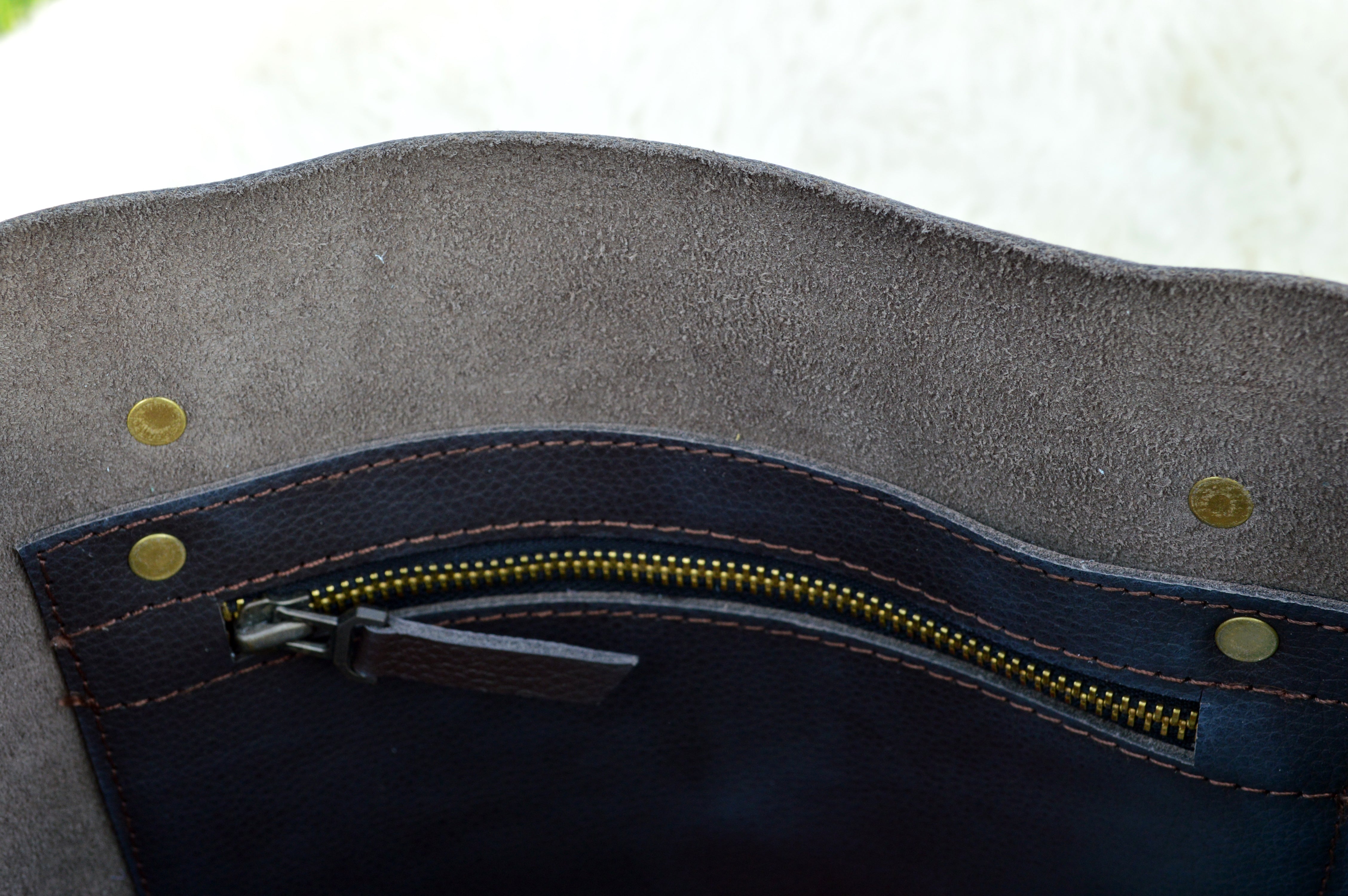 Natural Cowhide Tote Bag | Hair On Leather Cow Hide Handbag | Real Cow Skin Shoulder Bag | TB52