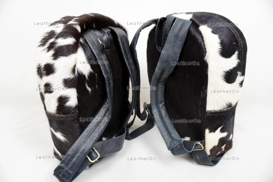 Natural Cowhide Backpack Bag | 100% Hair On Cowhide Leather Backpack Bag | Real Cow skin Backpack Bag