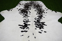Charger l&#39;image dans la visionneuse de la galerie, Black White Cowhide (4 X 4 ft.) Exact As Photo Cowhide Rug | 100% Natural Cowhide Area Rug | Real Hair-on Leather Cowhide Rug | C878
