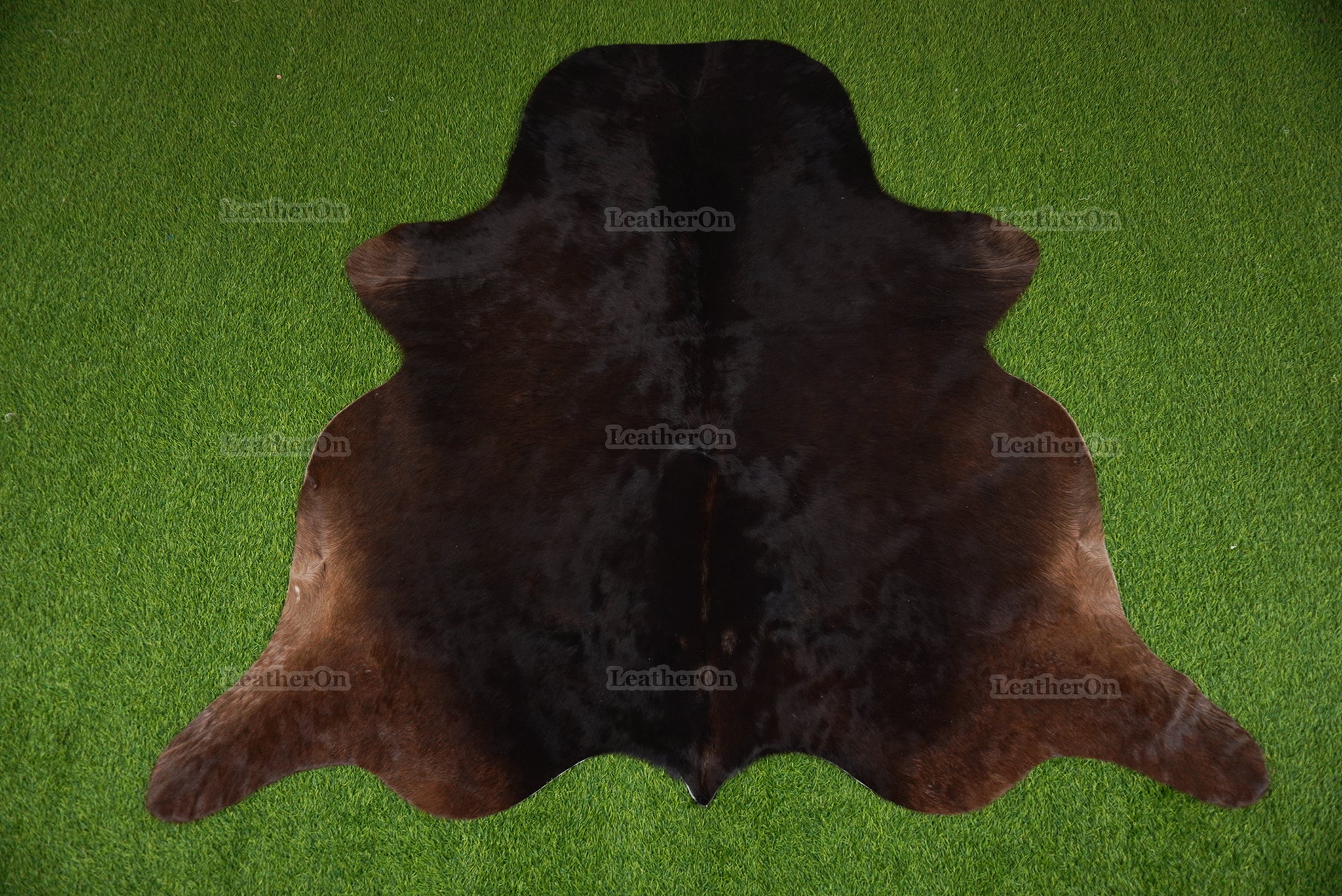 Black Cowhide (5 X 5 ft.) Exact As Photo Cowhide Rug | 100% Natural Cowhide Area Rug | Real Hair-on Leather Cowhide Rug | C883