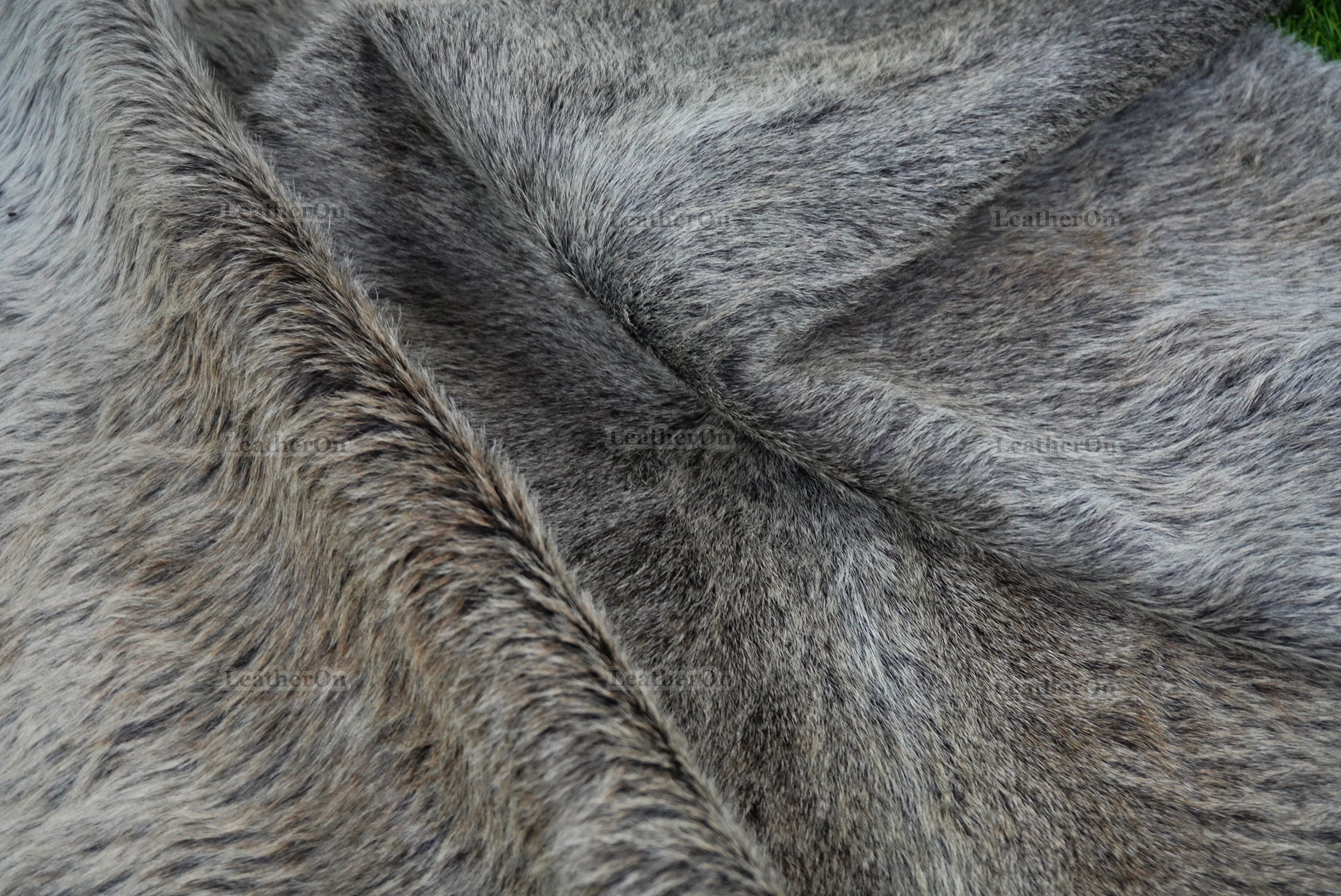 Gray White Cowhide (4 X 4 ft.) Exact As Photo Cowhide Rug | 100% Natural Cowhide Area Rug | Real Hair-on Leather Cowhide Rug | C884