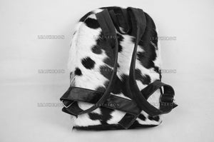 Natural Cowhide Backpack Bag | 100% Hair On Cowhide Leather Backpack Bag | Real Cow skin Backpack Bag