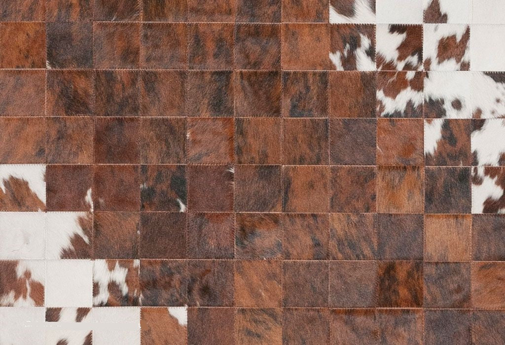 HANDMADE 100% Natural COWHIDE RUG | Patchwork Cowhide Area Rug | Real Cowhide Hallway Runner | Hair on Leather Cowhide Carpet | PR3