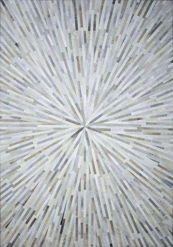 Hand-Knotted Natural Leather RUG | Vintage Patchwork Area Rug | Real Cowhide Hallway Runner | Carpet for Home | PR189