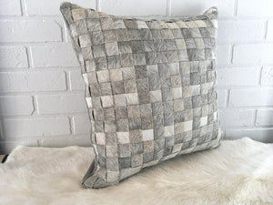 Cowhide Patchwork Pillows Covers 100% Natural Hair on Cowhide Leather Pillow Cases Real Cowhide Cushion Covers