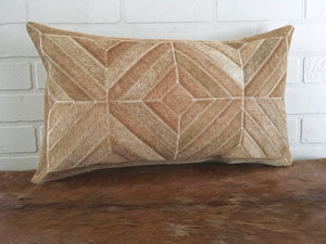 Cowhide Pillows Covers (12X 24 inch) 100% Natural Hair on Cowhide Leather Pillow Cases Real Cowhide Cushion Covers
