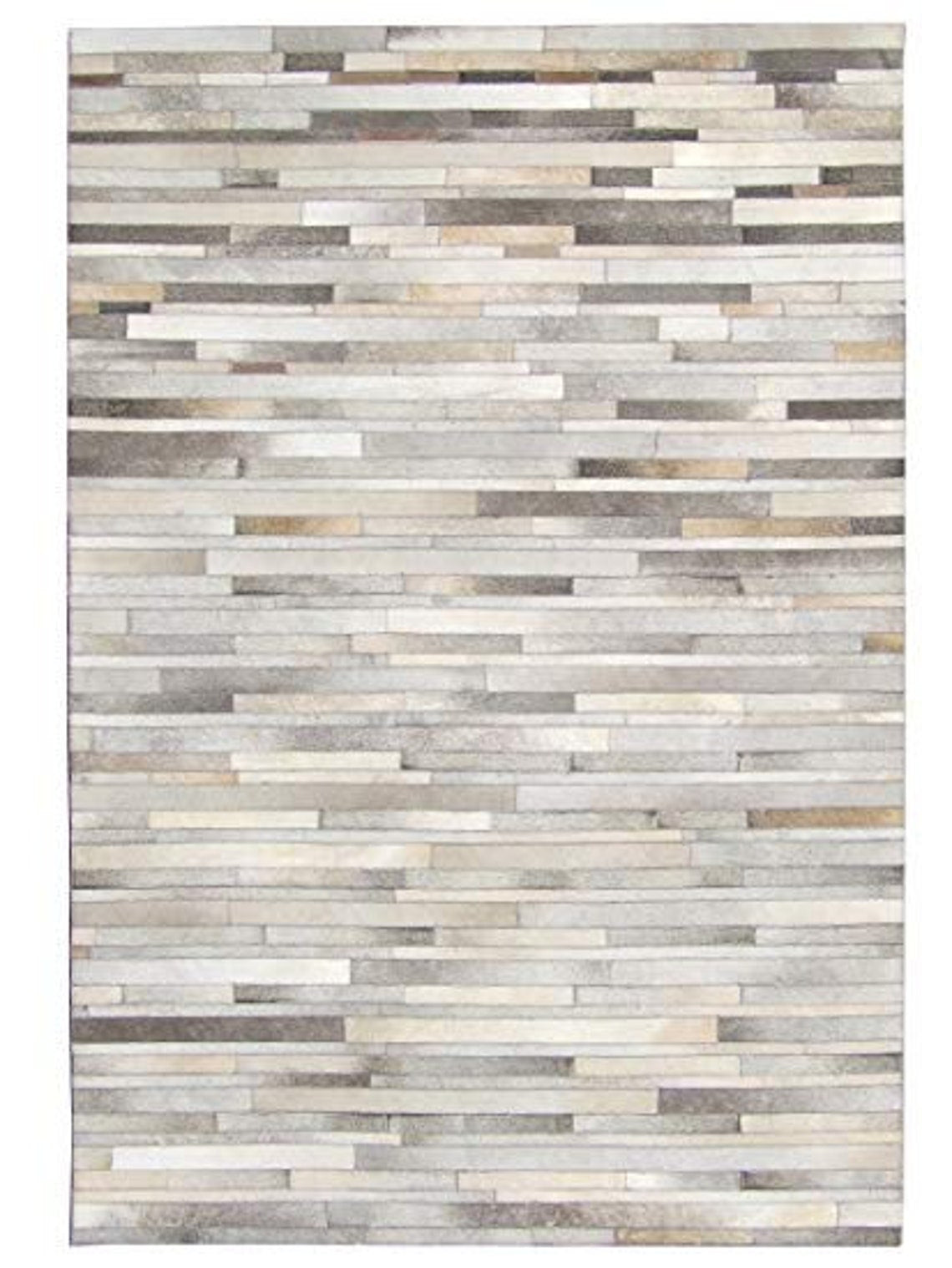 HANDMADE 100% Natural COWHIDE RUG | Patchwork Cowhide Area Rug | Real Cowhide Hallway Runner | Hair on Leather Cowhide Carpet | PR55