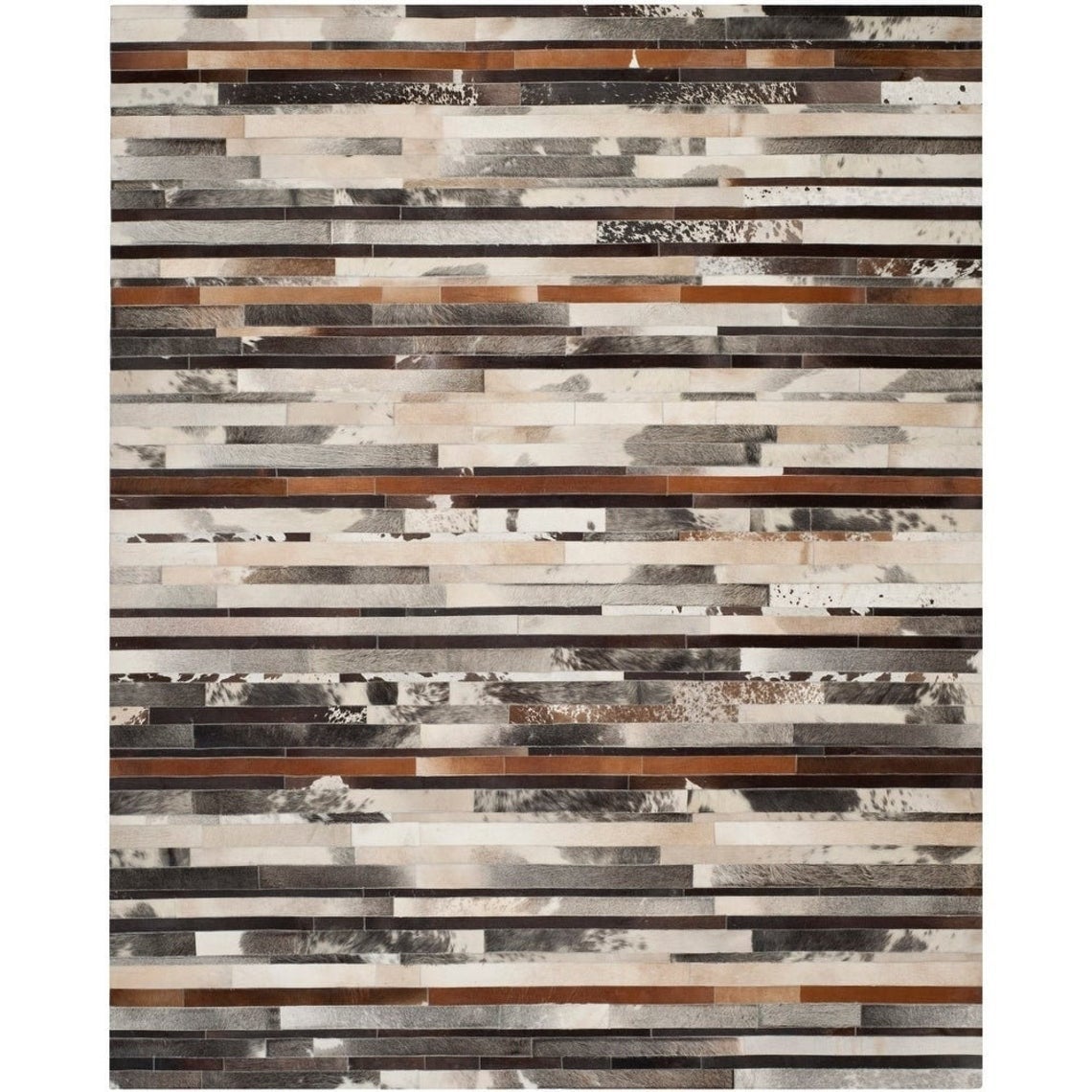 HANDMADE 100% Natural COWHIDE RUG | Patchwork Cowhide Area Rug | Real Cowhide Hallway Runner | Hair on Leather Cowhide Carpet | PR23