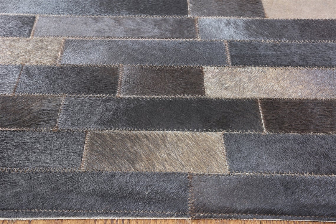 HANDMADE 100% Natural COWHIDE RUG | Patchwork Cowhide Area Rug | Real Cowhide Hallway Runner | Hair on Leather Cowhide Carpet | PR1