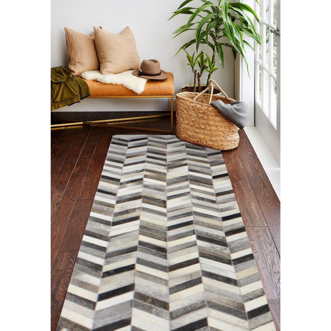 HANDMADE 100% Natural COWHIDE RUG | Patchwork Cowhide Area Rug | Real Cowhide Hallway Runner | Hair on Leather Cowhide Carpet | PR33