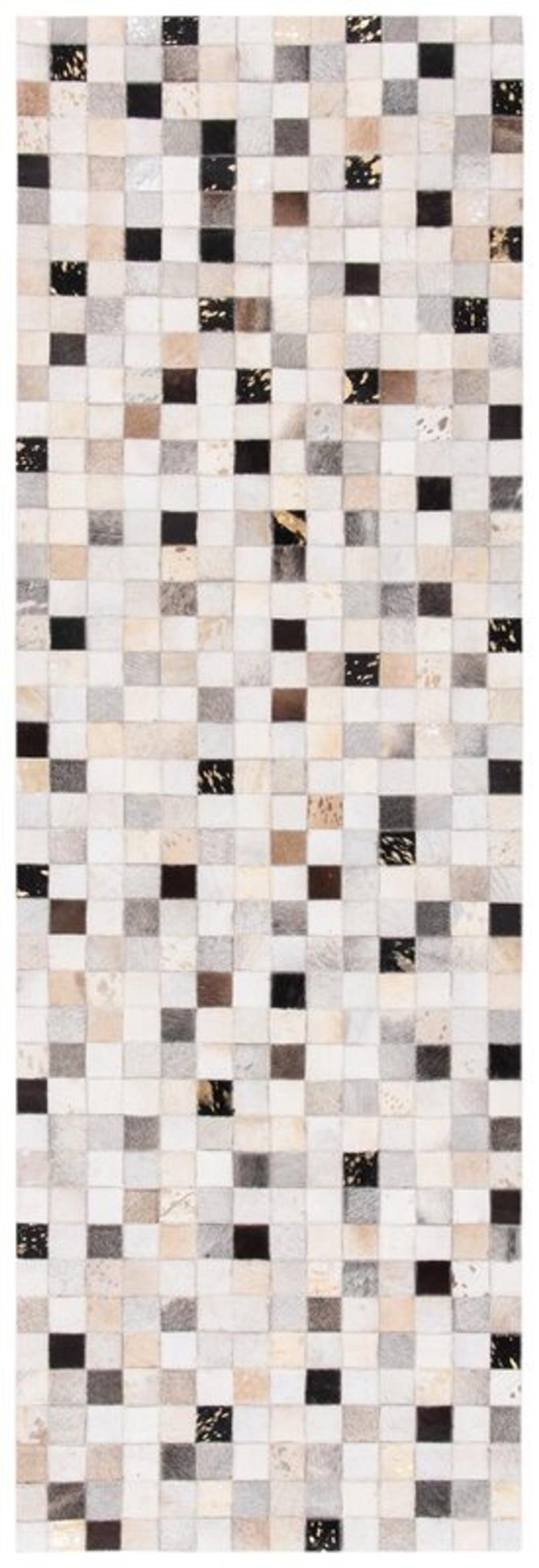 HANDMADE 100% Natural COWHIDE RUG | Patchwork Cowhide Area Rug | Real Cowhide Hallway Runner | Hair on Leather Cowhide Carpet | PR47