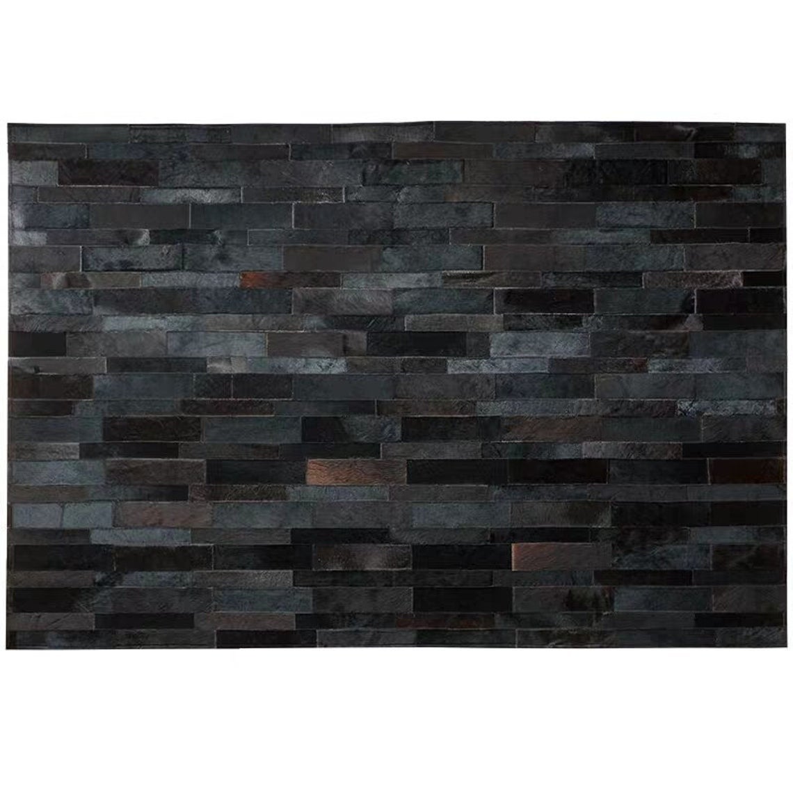 HANDMADE 100% Natural COWHIDE RUG | Patchwork Cowhide Area Rug | Real Cowhide Hallway Runner | Hair on Leather Cowhide Carpet | PR50
