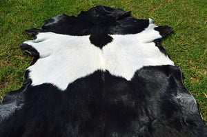 Exact As PHOTO ( 3 ft x 2 ft ), 100% Natural GOAT Hide Hair-on Leather Rug Genuine Goat Skin Area Rug - G28