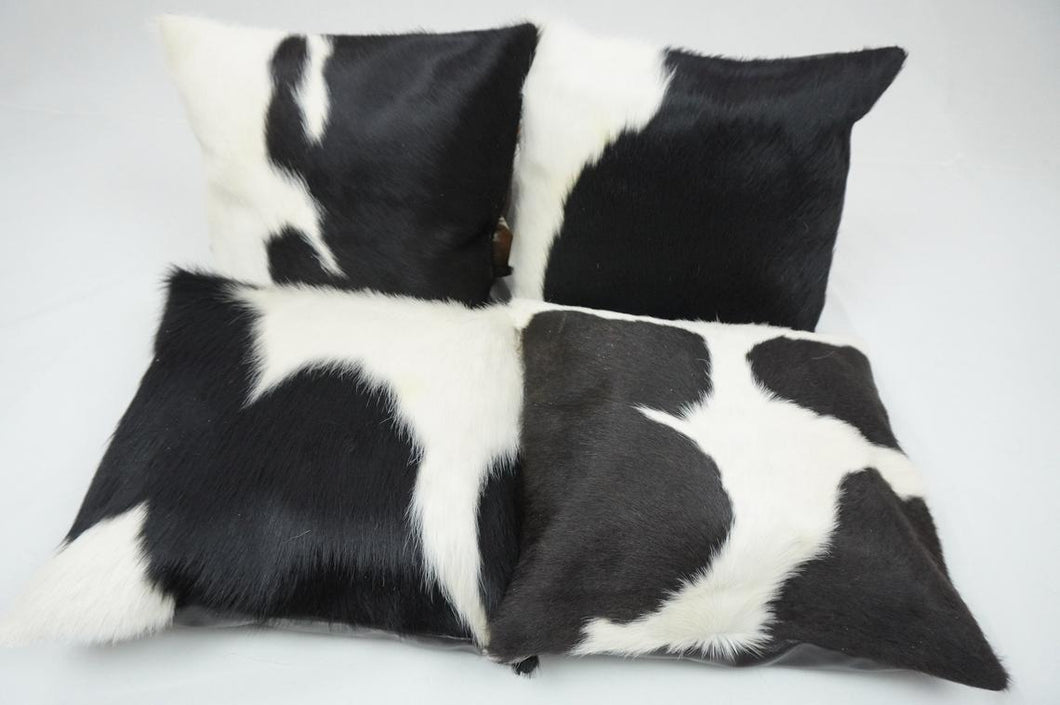Cowhide Cushion Covers 100% Natural Hair on Leather Cow Hide Pillow Covers Handmade Real Cow Skin Pillow Cases |