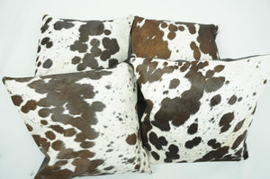 Cowhide Cushion Covers 100% Natural Hair on Leather Cowhide Pillow Covers Real Cow Skin Pillow Cases | PLW175