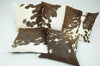Cowhide Cushion Covers 100% Natural Hair on Leather Cow Hide Pillow Cover Handmade Real Cow Skin Cushion Cases | PLW 160