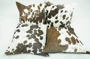 Cowhide Cushion Covers 100% Natural Hair on Leather Cowhide Pillow Covers Real Cow Skin Pillow Cases | PLW175