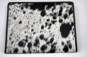 GENUINE Cowhide File Bag | Natural Hair-on Leather Office File Cover | Documents Bag