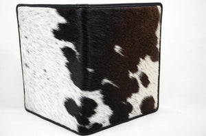 GENUINE Cowhide File Bag | Natural Hair-on Leather Office File Cover | Real Cow Skin Documents Bag | FC02