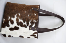 Load image into Gallery viewer, Natural Cowhide Tote Bags | Hair On Leather Cow Hide Handbags | Shoulder Bags | TB104
