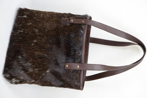 Natural Cowhide Tote Bags | Hair On Leather Cow Hide Handbags | Shoulder Bags | TB105