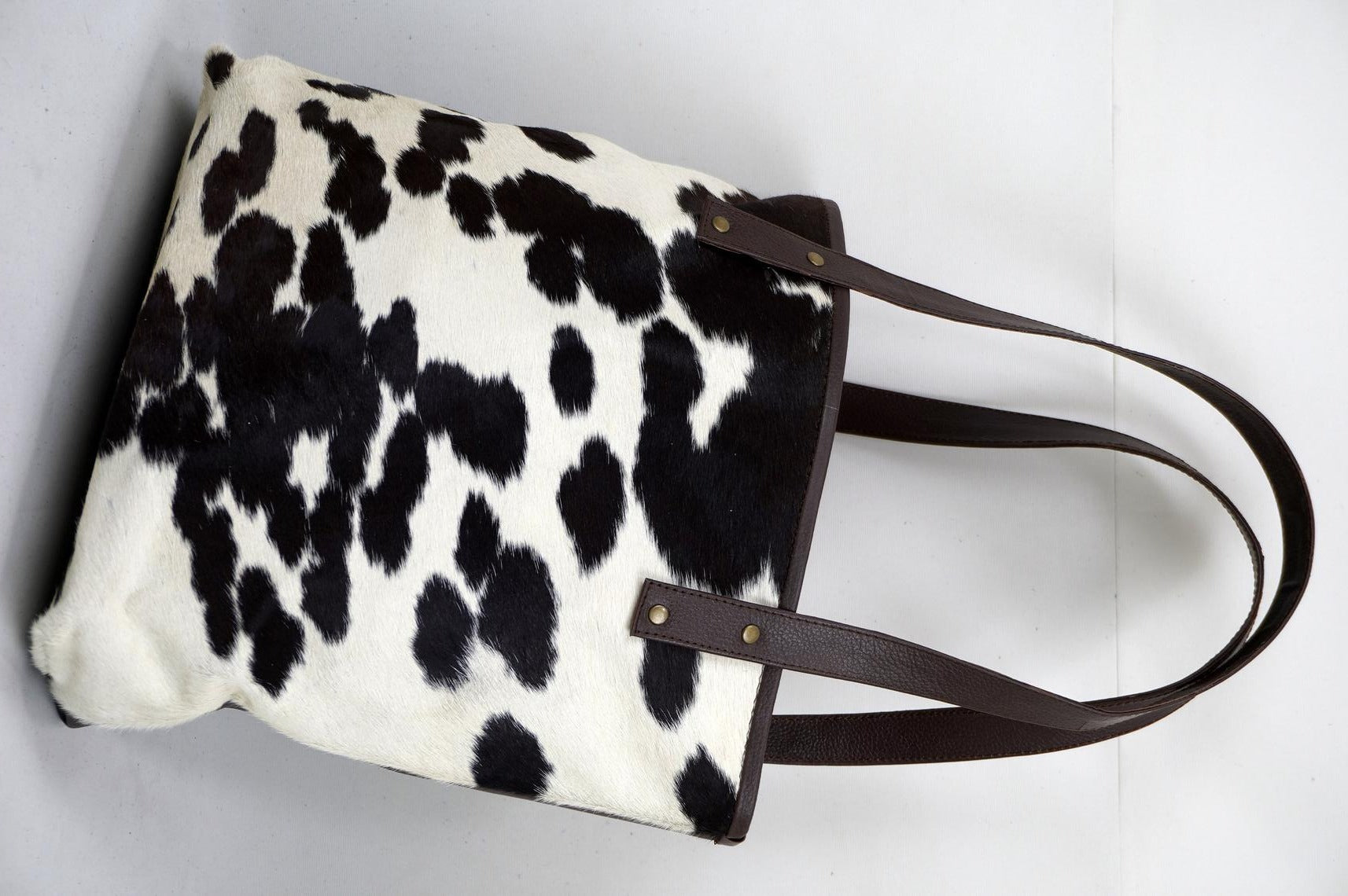 Natural Cowhide Tote Bags | Hair On Leather Cow Hide Handbags | Shoulder Bags | TB106