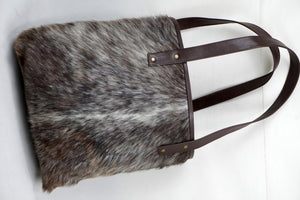 Natural Cowhide Tote Bags | Hair On Leather Cow Hide Handbags | Shoulder Bags | TB109