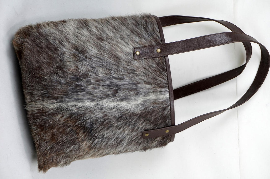 Natural Cowhide Tote Bags | Hair On Leather Cow Hide Handbags | Shoulder Bags | TB109