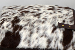 Natural Cowhide Tote Bags | Hair On Leather Cow Hide Handbags | Real Cow Skin Shoulder Bags | TB115