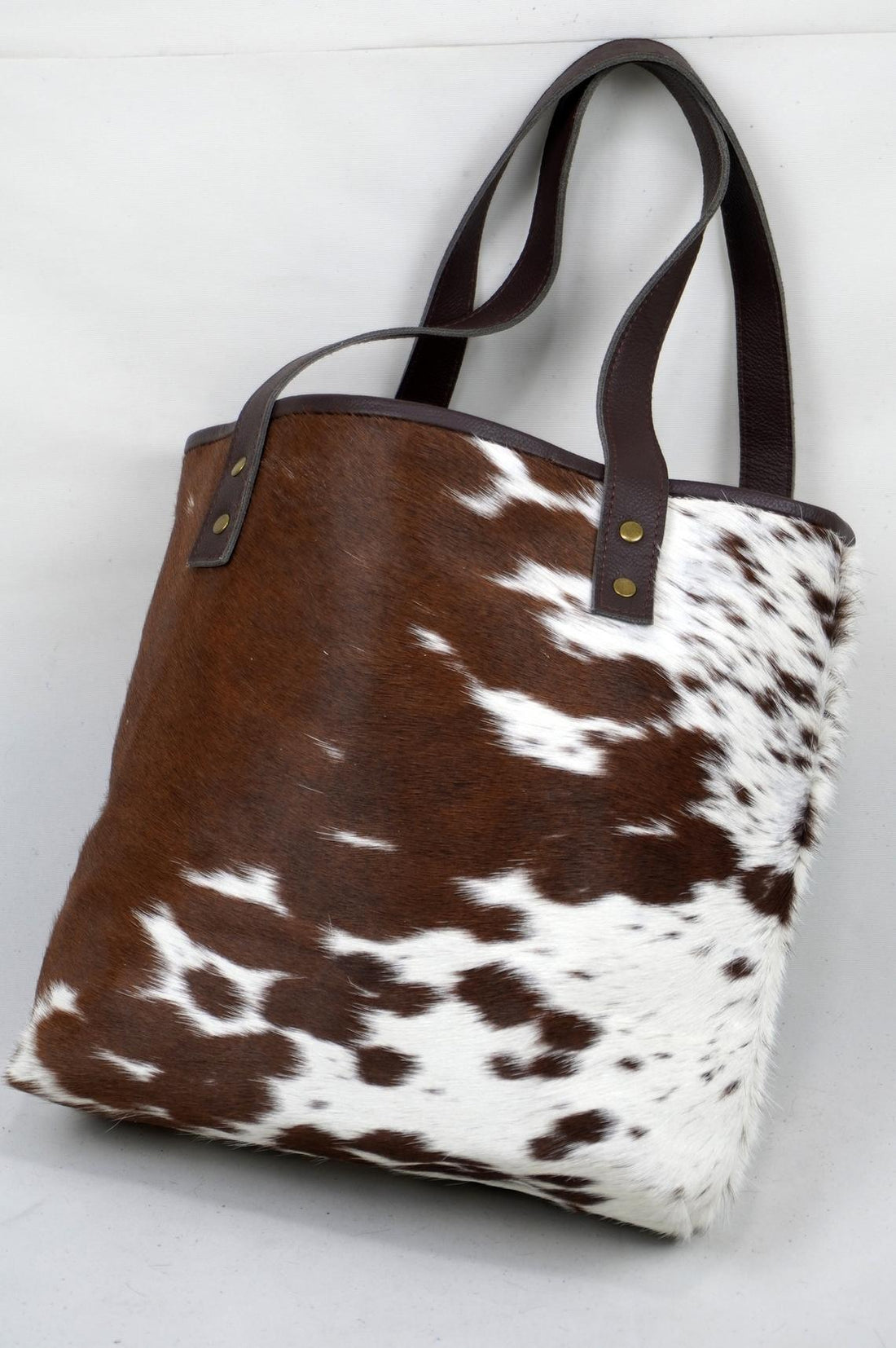 Double Sided Natural Cowhide Tote Bags | Double Sided Hair On Leather Cow Hide Handbags | Shoulder Bags (DTB118)