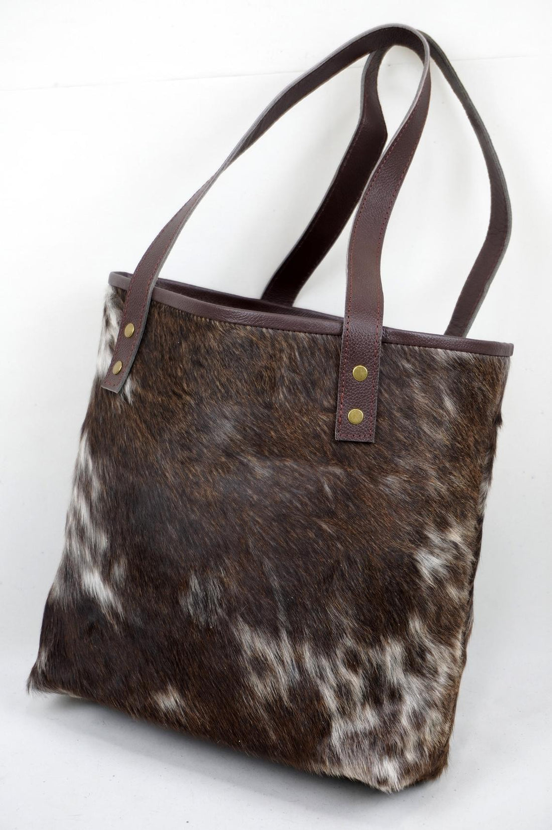 Double Sided Natural Cowhide Tote Bags |  Hair On Leather Cow Hide Handbags | Shoulder Bags | DTB120