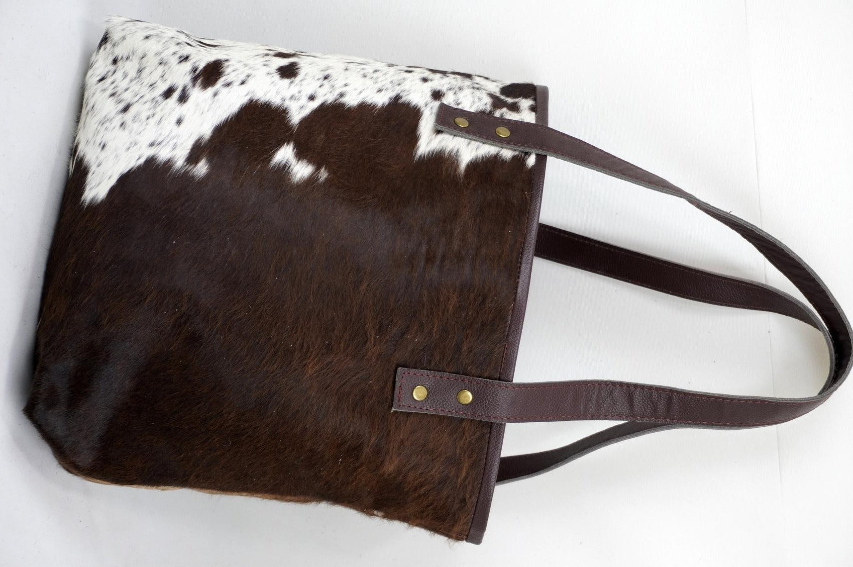 Double Sided Natural Cowhide Tote Bags |  Hair On Leather Cow Hide Handbags | Shoulder Bags | DTB124