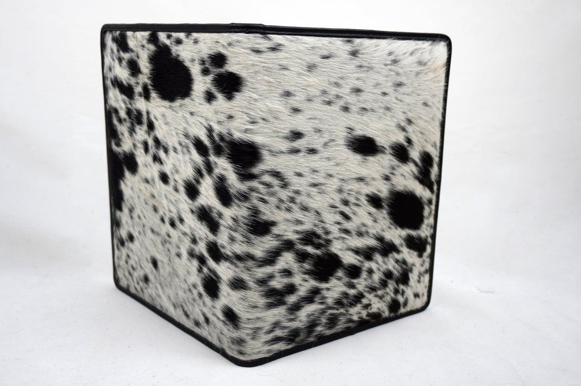 GENUINE Cowhide File Bag | Natural Hair-on Leather Office File Cover | Documents Bag