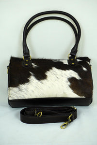 GENUINE Cowhide Barrel Bag | Real Cow Skin Shoulder Bag | Hair on Leather Hand Bag | Cowhide Ladies Bag | Cow Skin Women Bag