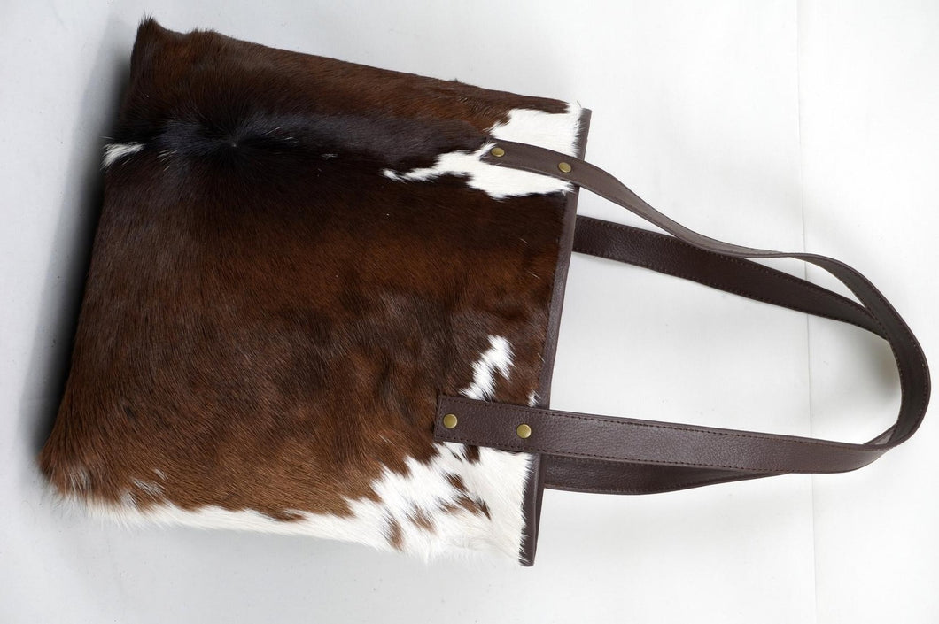 Natural Cowhide Tote Bags | Hair On Leather Cow Hide Handbags | Shoulder Bags | TB112