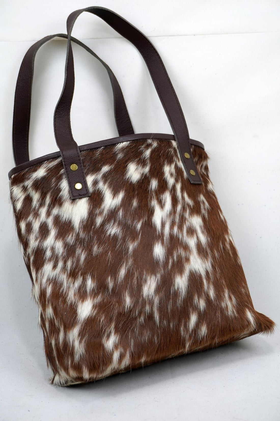 Double Sided Natural Cowhide Tote Bags |  Hair On Leather Cow Hide Handbags | Shoulder Bags | DTB122
