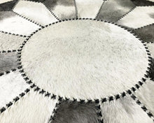Load image into Gallery viewer, HANDMADE 100% Natural COWHIDE RUG | Patchwork Cowhide Area Rug | Hair on Leather Cowhide Carpet | PR105
